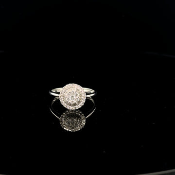 SOLITARIO CON PAVÉ DI DIAMANTI