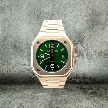 BELL & ROSS BR 05 GREEN ROSE GOLD 18kt