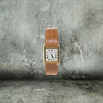 PIAGET TANK QUARTZ 18kt corona invisibile 70802