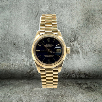 ROLEX DATEJUST LADY PRESIDENT 18kt BLACK DIAL 6917