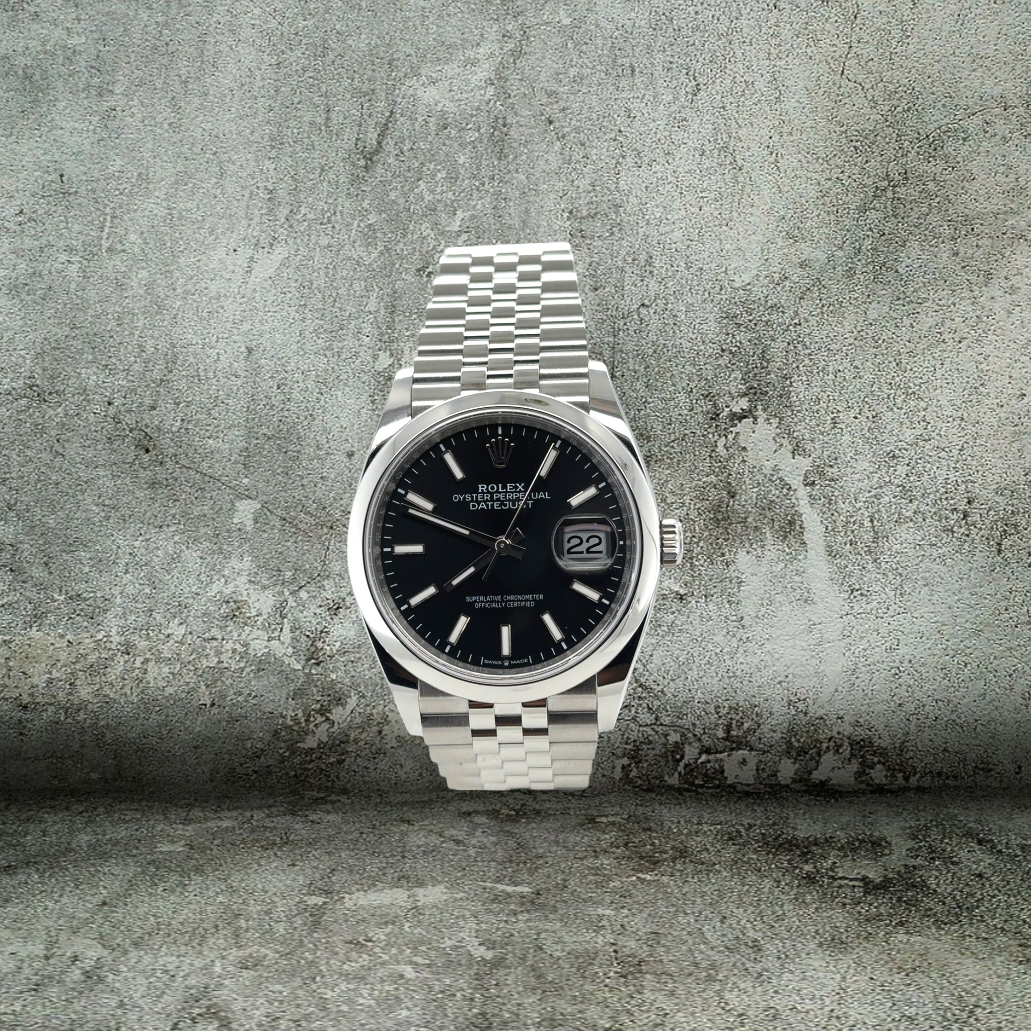 ROLEX DATEJUST BLACK 126200 JUBILEE NEW - Main Image