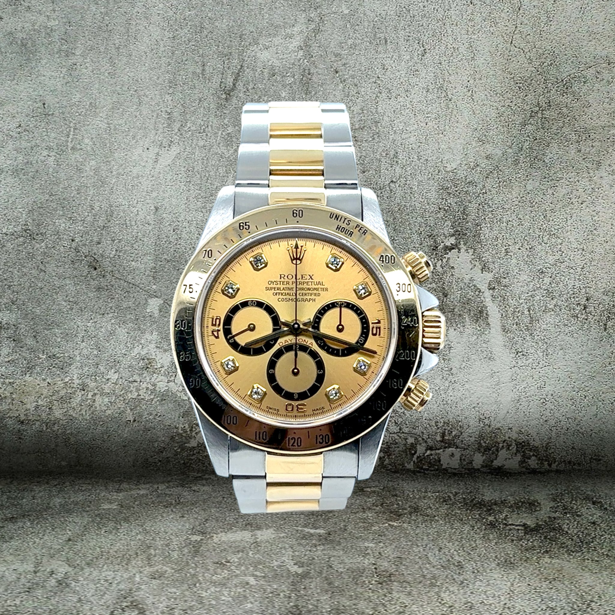 ROLEX DAYTONA COSMOGRAPH DIAMONDS INVERTED 6 ZENITH FULL