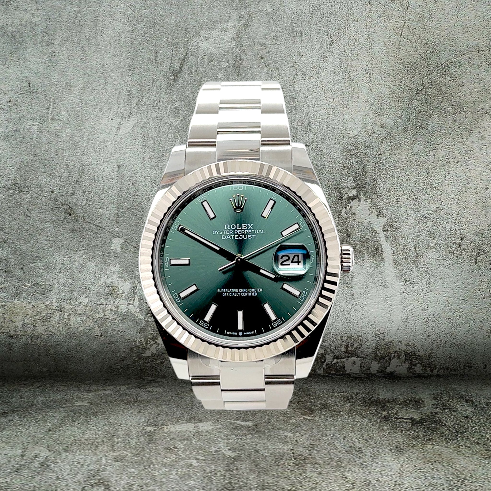 ROLEX DATEJUST 41 VERDE MENTA GREEN NUOVO 126334