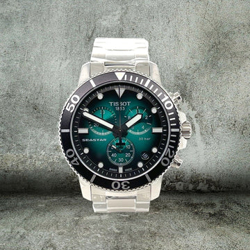 TISSOT SEASTAR 1000 CHRONOGRAPH GREEN NEW