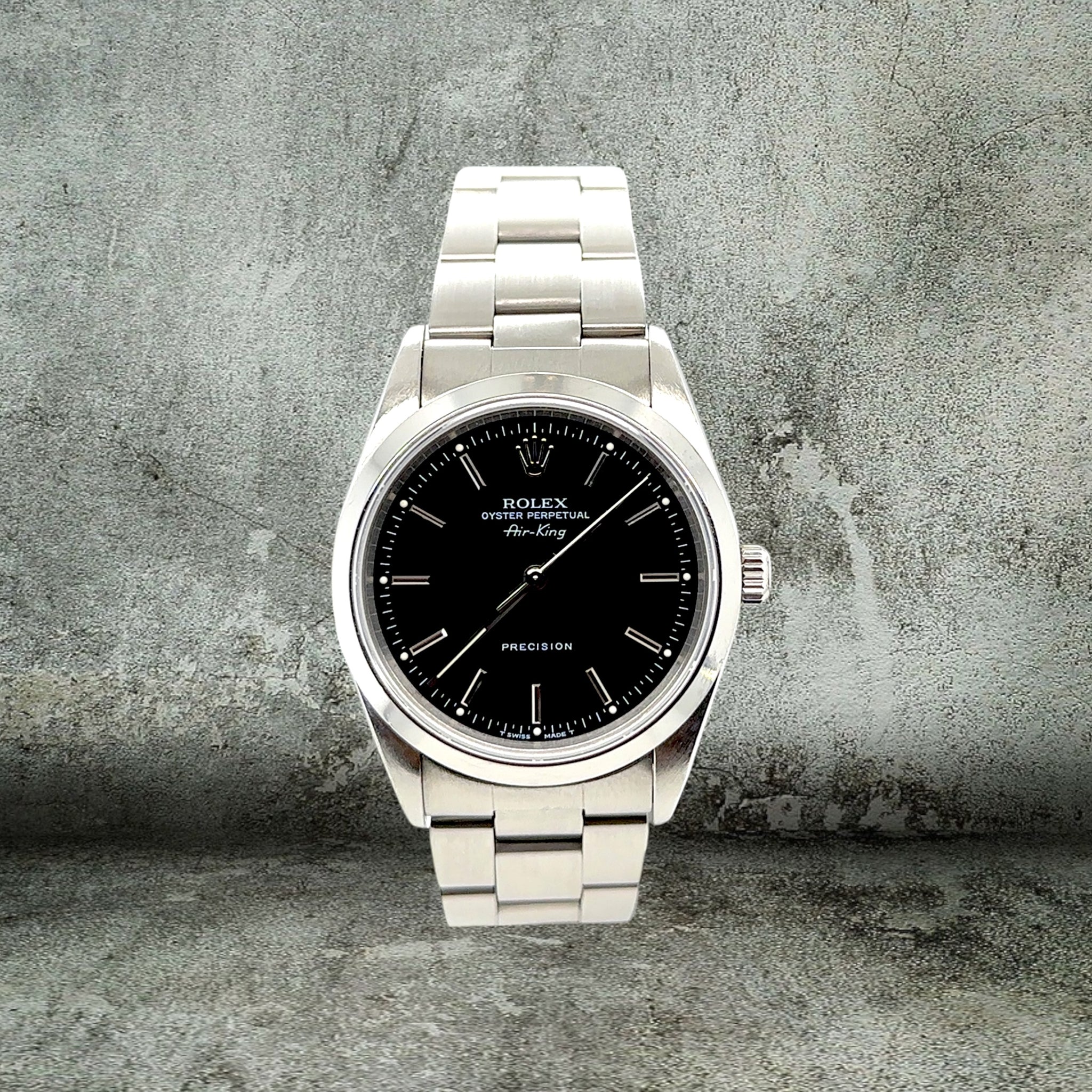 ROLEX AIRKING 34mm BLACK FULL SET