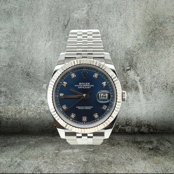 ROLEX DATEJUST 41 BLUE DIAMONDS 126334 JUBILEE
