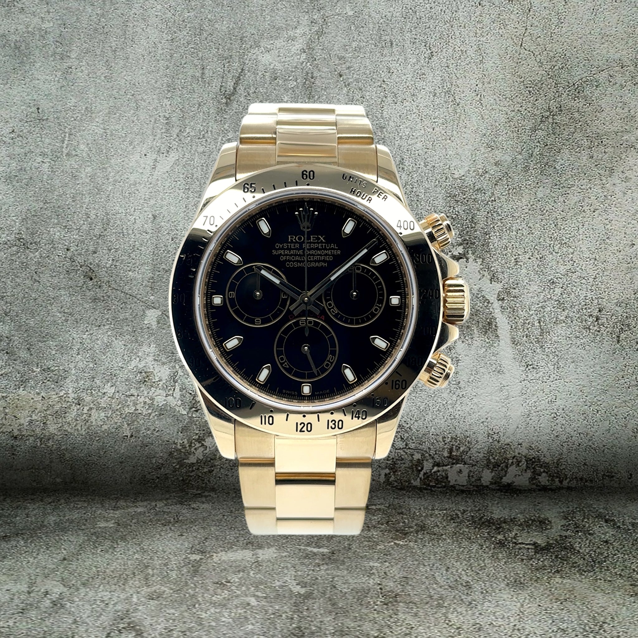ROLEX DAYTONA 116528 INVERTED SIX MISTERY DIAL 18kt FULL SET