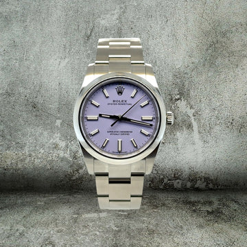ROLEX OYSTER PERPETUAL 34mm LAVANDA 124200 NEW