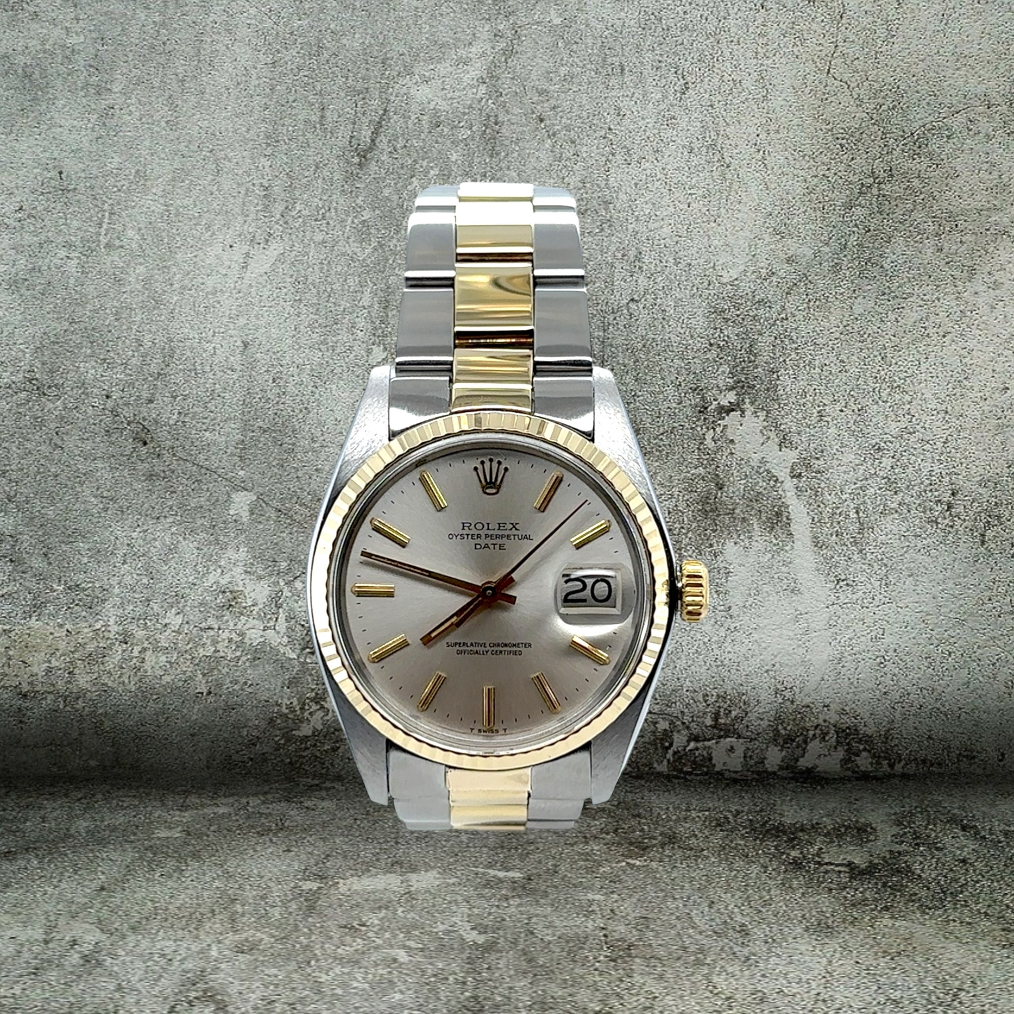 ROLEX DATE 34mm ACCIAIO ORO 1500