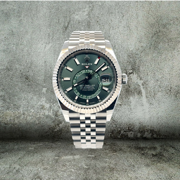 ROLEX SKY-DWELLER GREEN JUBILEE 336934 like NOS