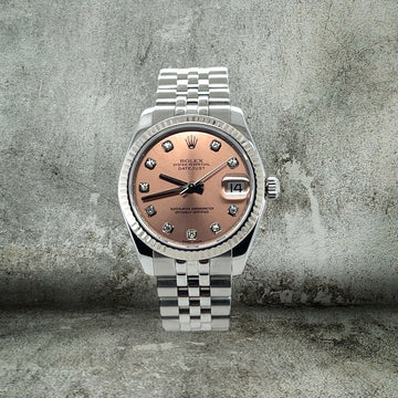 ROLEX DATEJUST 31mm DIAMONDS PINK JUBILEE 178274