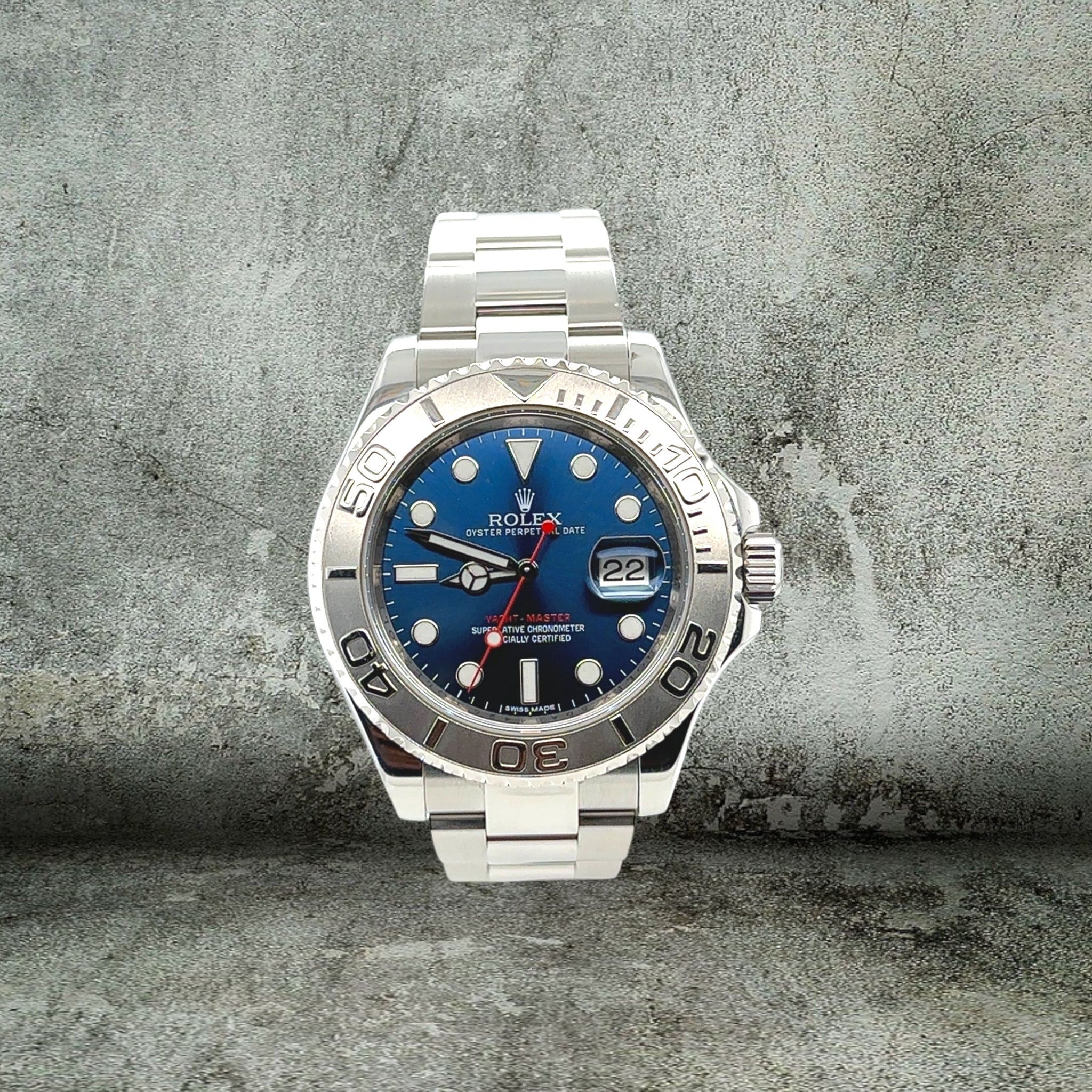 ROLEX YACHT MASTER BLUE 40 FULL SET 116622