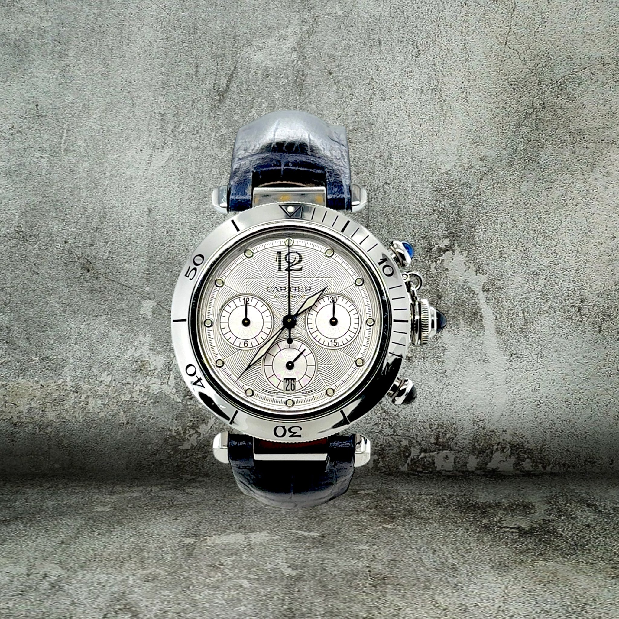 CARTIER PASHA CHRONO 38mm ACCIAIO