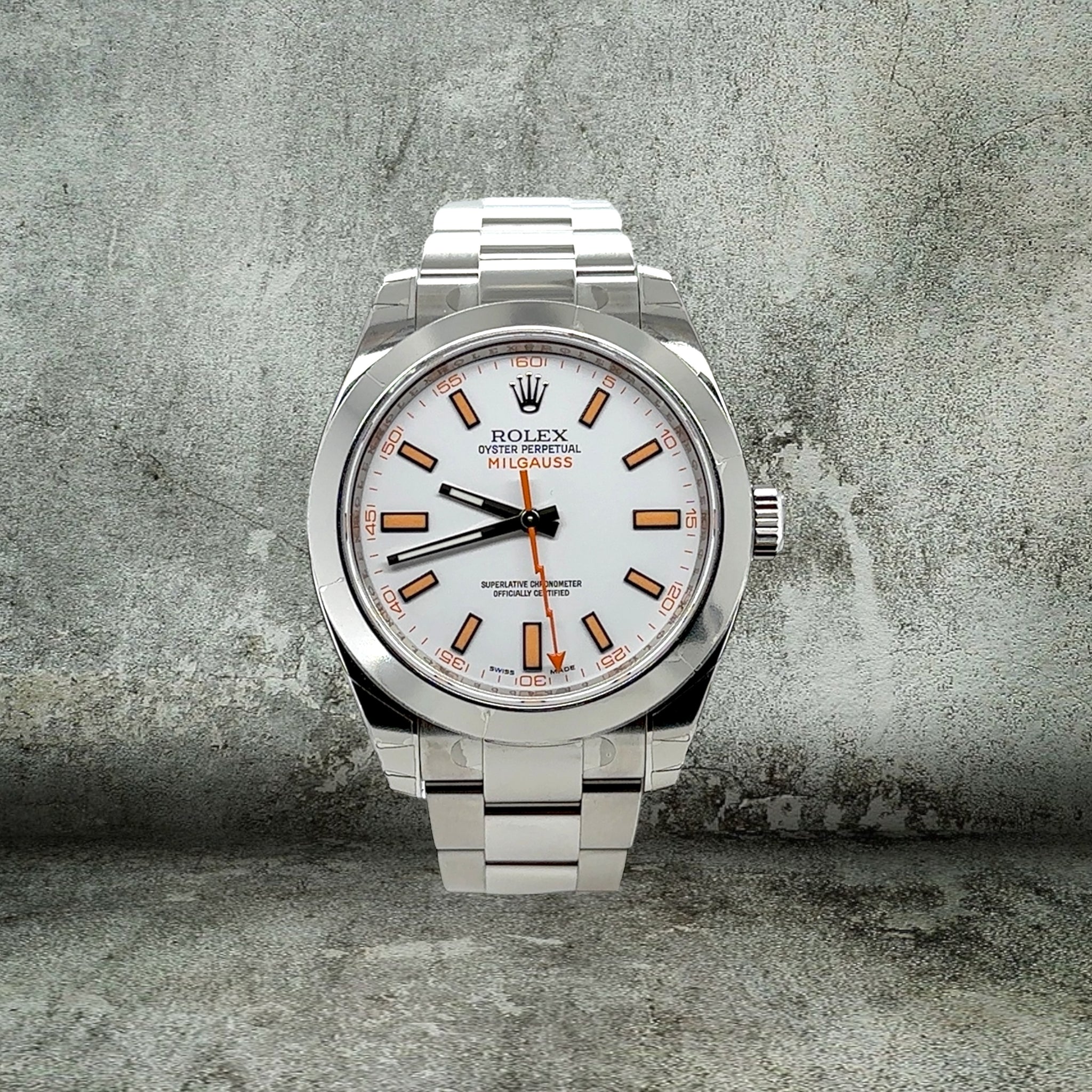 ROLEX MILGAUSS WHITE 116400 FULL STICKERS NOS