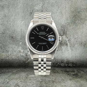 ROLEX DATEJUST 36 BLACK JUBILEE 16220