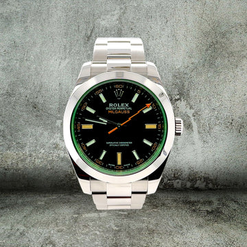 ROLEX MILGAUSS VETRO VERDE LIKE NOS 116400GV