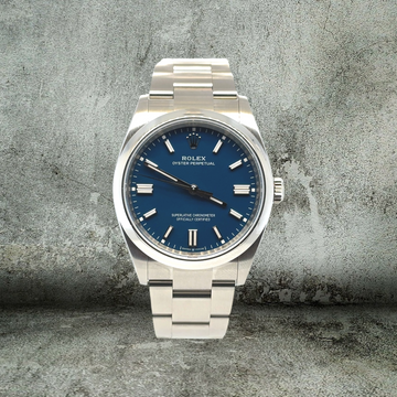 ROLEX OYSTER PERPETUAL 36mm BLUE MED NEW