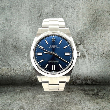 ROLEX OYSTER PERPETUAL 41mm BLUE FULL SET