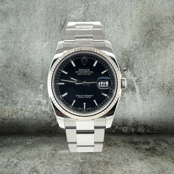ROLEX DATEJUST 36 BLACK DIAL 116234