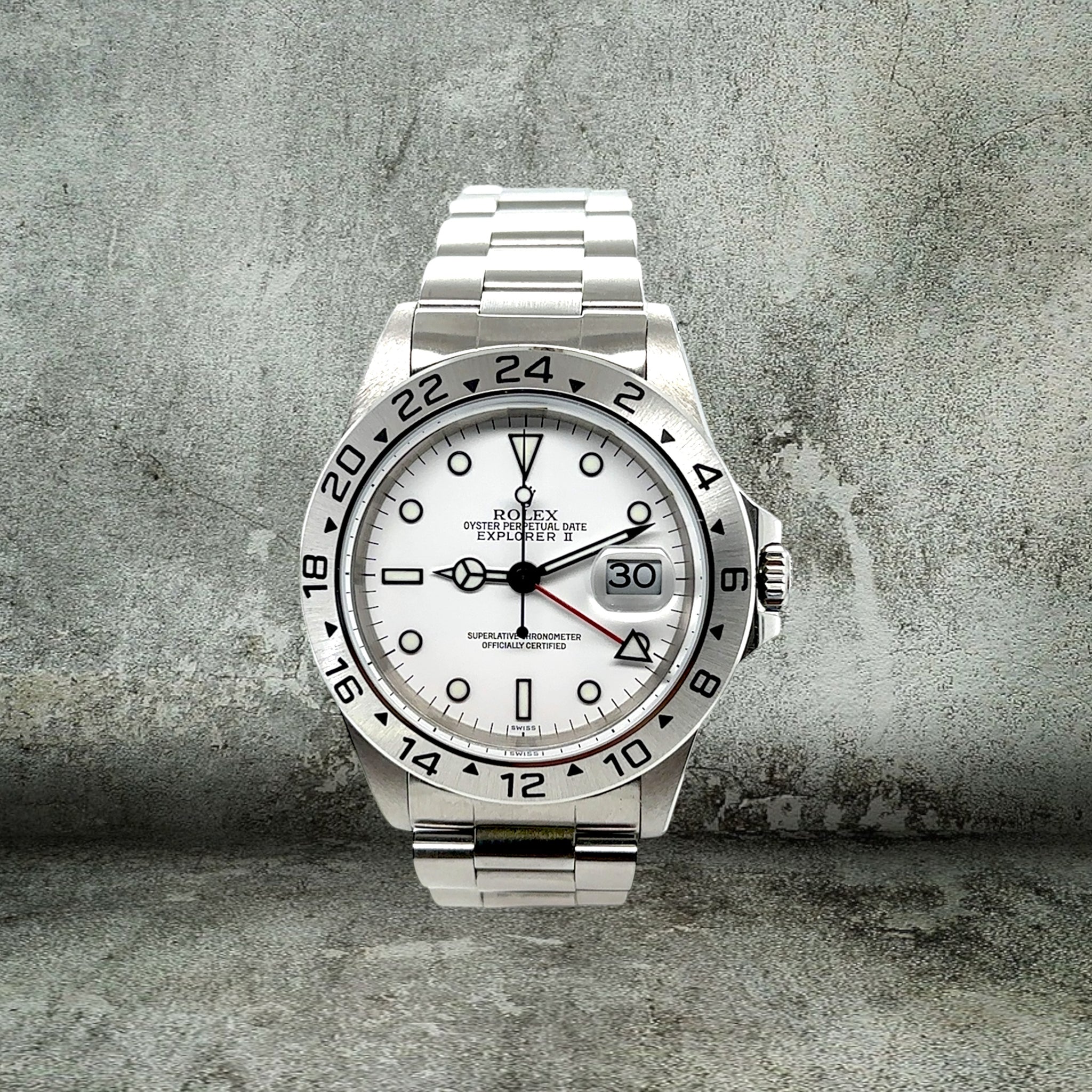 ROLEX EXPLORER 2 POLAR WHITE SWISS ONLY 16570