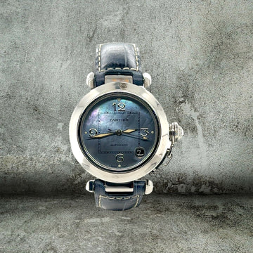 CARTIER PASHA 35mm RARE BLACK MOP 2324