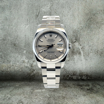 ROLEX DATEJUST 36mm SILVER 116200