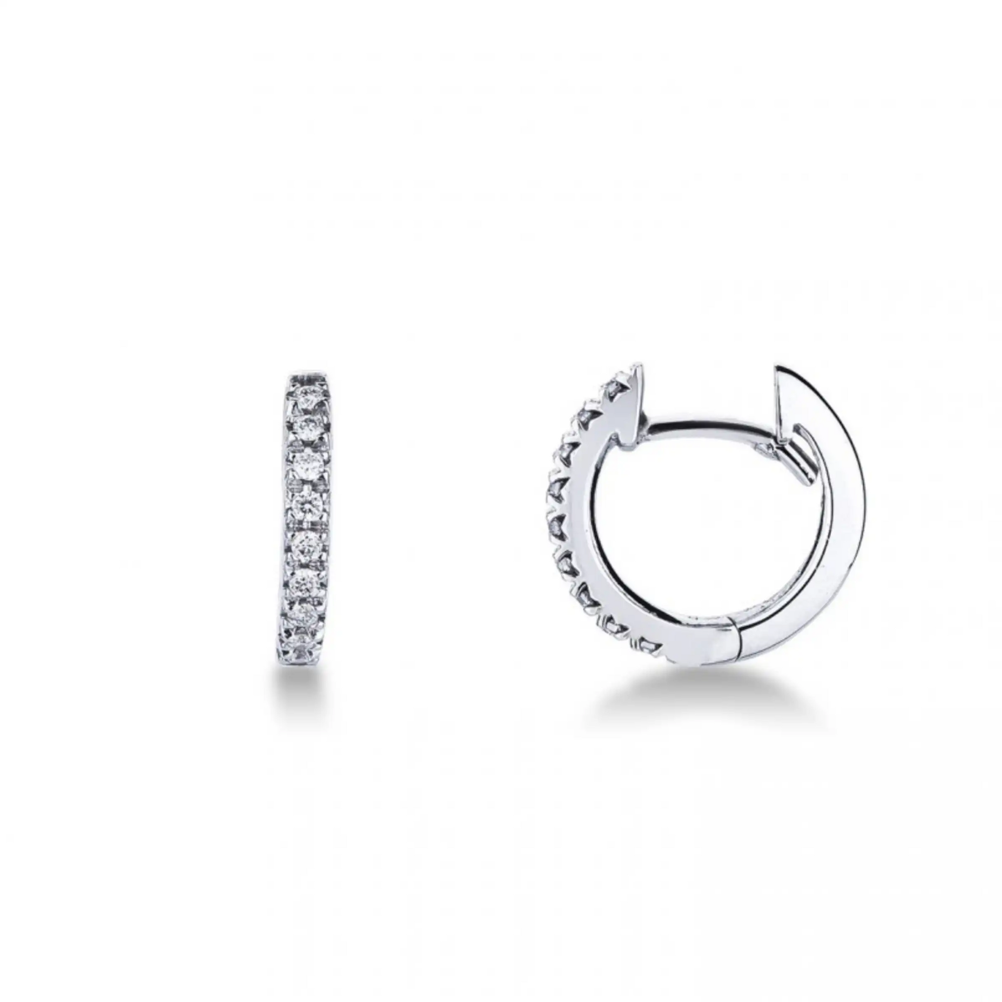 Circle diamond earrings 